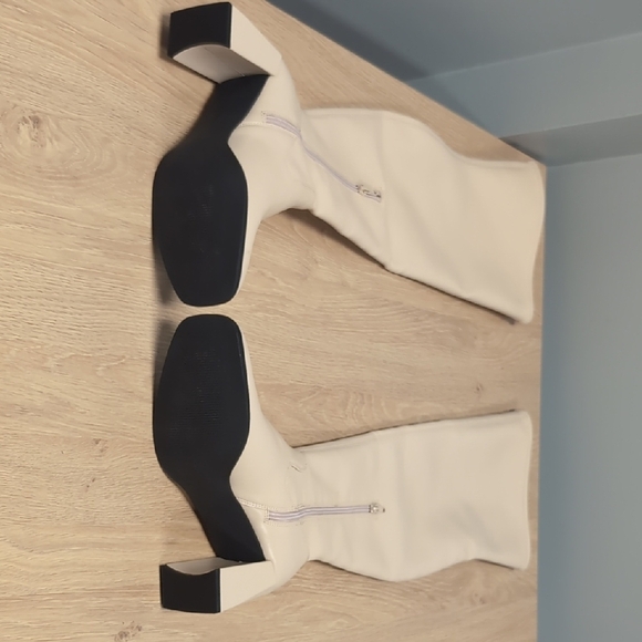 Open Edit Briar Size 7M Knee-High Women's Boots In Cream. New. No Box. - Picture 10 of 13